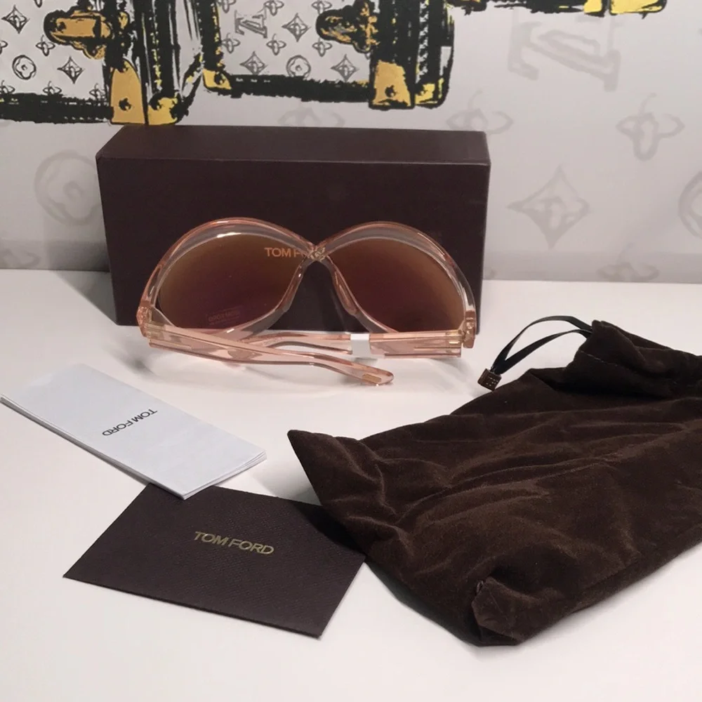 New Authentic Tom Ford Pink Sunglasses TF902 72y